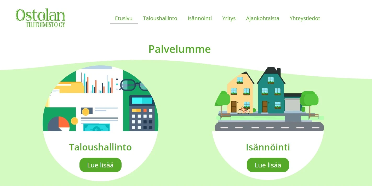 Nettisivut yritykelle - Ostolantilitoimisto